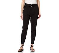 VERO Moda Damen VMEVA HR Loose Belt Pant GA Color Lässige Business-Hose, Black, S_34