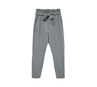 VERO MODA Damen Vmeva Hr Loose Paperbag Pant Noos Ki Hose, Medium Grey Melange, L / 30L EU
