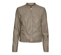 VERO MODA Damen Vmfavodona Coated Jacket Noos Kurzjacke, Silver Mink, S