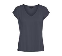 VERO MODA Damen VMFILLI SS V-Neck Tee GA NOOS T-Shirt, Ombre Blue, XS