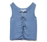 VERO MODA Damen Vmfleur Sl String 2Way Top Ga, Medium Blue Denim