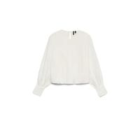 VERO MODA Damen Vmfriba Ls Bubblehem Top WVN, Snow White, Medium