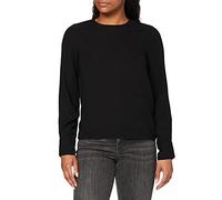 VERO MODA Damen VMGABBY L/S TOP SOLID NOOS Bluse, per Pack Schwarz (Black Black), 38 (Herstellergröße: M)