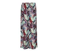 VERO MODA Damen Vmgaja Palma Hw Pants WVN Ga Stoffhose, Black/AOP:Palma, M EU