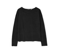 VERO MODA Damen Vmgold Ls Boatneck Pullover, Black, L