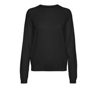 VERO MODA Damen VMHAPPINESS LS Raglan Pullove GA Boo REP Strickpullover, Black, XS