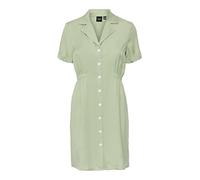 Vero Moda Women's VMHARPER SS Short Dress Kleid, Reseda, S