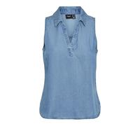 Vero Moda Regular Fit Blusentop aus Lyocell Modell 'HARPER' in Jeansblau, Größe XL