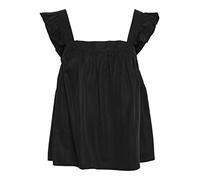VERO MODA Damen Vmharper Sl Frill Short Top, Schwarz, XS EU