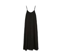 VERO MODA Damen Vmharper Sl Strap Maxi Dress Ga langes Kleid, Black Denim, Small