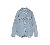 VERO Moda Damen Vmjennie Ls Denim Shirt Mix Noos Langarmshirt