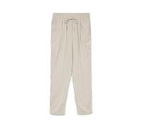 Schlupfhose VERO MODA "VMJESMILO MW ANKLE PANTS WVN NOOS", Damen, Gr. S, N-Gr, silber lining aop:sus leo obsidian, Web, Obermaterial: 55% Viskose, 45% Leinen, bedruckt, regular fit knöchellang, Hosen
