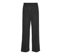 VERO MODA Damen Vmkanva Nw Glitter Wide Pant JRS Stoffhose, Black/Detail:Silver Lurex, Medium