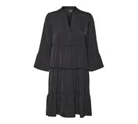 VERO MODA Damen Vmkatrine 3/4 Short Dress WVN Noos Kleid, Schwarz, XL EU