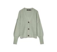 VERO MODA Damen Vmlea Ls V-Hals Manchet Noos Cardigan Sweater, Desert Sage, M EU