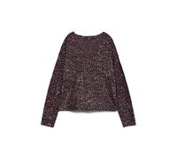 VERO MODA Damen Vmleilani New Ls V-Neck Pullover Rep, Winetasting, XS