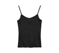 VERO MODA Damen Vmlisa Pointelle Singlet Top JRS Noos, Black, XS