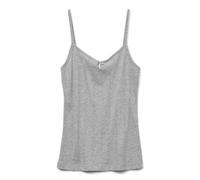 VERO MODA Damen Vmlisa Pointelle Singlet Top JRS Noos, Light Grey Melange, M