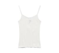 VERO MODA Damen Vmlisa Pointelle Singlet Top JRS Noos, Snow White, M