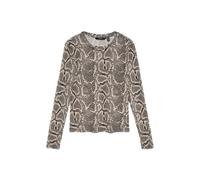 VERO MODA Damen Vmlova Ls Mesh Top JRS Noos, Moon Rock, Large