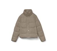 VERO MODA Damen Vmmaggy Short Jacket Ga Boo Steppjacke, Silver Mink, XL