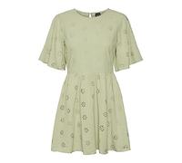 VERO MODA Damen Vmmaja 2/4 Mini Dress WVN Kleid, Reseda, S EU