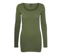 VERO MODA Damen VMMAXI My LS Soft Long U-Neck, Olivine, XS