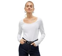 Vero Moda Langarmshirt Damen VMMAXI My LS Soft UNECK GA NOOS – Jersey – Weiß XL – 95% Baumwolle