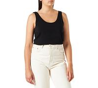 Tanktop VERO MODA "VMMAXI", Damen, Gr. XS, schwarz, Jersey, Obermaterial: 93% Baumwolle, 7% Elasthan, unifarben, Basic, sehr figurbetont, Rundhals, Tops (426742-XS) schwarz