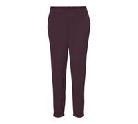 Anzughose VERO MODA "VMMAYA MR LOOSE SOLID PANT NOOS", Damen, Gr. S (36), Länge 30, rot (winetasting), Web, Obermaterial: 62% Polyester, 33% Viskose, 5% Elasthan, unifarben, modisch, regular fit knöch