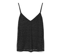 VERO MODA Regular Fit Top mit Spitze Modell 'MAYA' in Black, Größe M