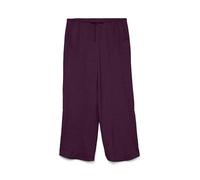 Schlupfhose VERO MODA "VMMELANEY HW LOOSE PANT WVN GA NOOS", Damen, Gr. XL (42), N-Gr, rot (winetasting), Web, Obermaterial: 100% Polyester, unifarben, loose fit lang, Hosen, Sommerhose (99206557-XL)