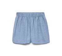 Shorts VERO MODA "VMMELANEY SHORTS WVN GA NOOS", Damen, Gr. XS (34), N-Gr, blau (chambray blau detail:melange), Web, Obermaterial: 100% Polyester, meliert, modisch, relaxed fit knielang, Hosen (783900