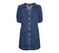 VERO MODA Damen Vmmelody 2/4 Mini Denim Dress Yo342 Jeanskleid