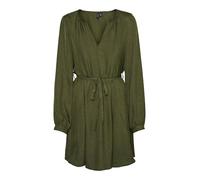 VERO MODA Damen Vmmeloney Short Volume Dress WVN Ga Minikleid, Cypress/Detail:Melange, S EU