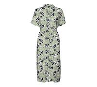 VERO MODA Damen Vmmenny Calf Shirt Dress WVN Ga Kleid, Reseda/AOP:Mille, S EU