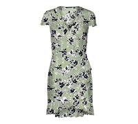 VERO MODA Damen Vmmenny Short C/S Wrap Dress WVN Ga Kleid, Reseda/AOP:Mille, L EU