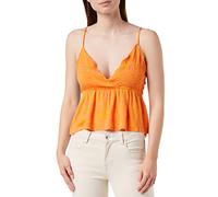 VERO MODA Damen Vmmenny Smock Singlet WVN Ga Top, Georgia Peach/AOP:melin, L EU