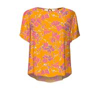 VERO MODA Damen Vmmenny WVN Ga Top, Radiant Yellow/AOP:Mille, XS EU