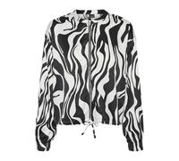 VERO MODA Damen Vmmerle Ls Bomber WVN Ga Bomberjacke, Black/AOP:Sui, XL