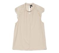 VERO MODA Damen Vmmilla Sl Lace Tee Ga Noos, Pumice Stone, X-Large