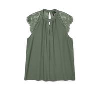 VERO MODA Damen VMMILLA SL LACE Tee GA NOOS T-Shirt, Laurel Wreath, M