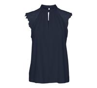 VERO MODA Damen VMMILLA SL LACE Tee GA NOOS T-Shirt, Navy Blazer, M