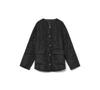 Vero Moda Regular Fit Steppjacke mit einreihiger Knopfleiste Modell 'MILLIE' in Black, Größe S
