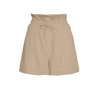 VERO MODA Damen Vmmymilo Hw Paperbag WVN Ga Shorts, Irish Cream, S EU