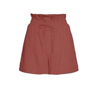 VERO MODA Damen Vmmymilo Hw Paperbag WVN Ga Shorts, Marsala, S EU