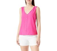 VERO MODA Damen Vmmymilo Sl V-Neck Shirt WVN Ga Tank Top, Pink Yarrow, M EU