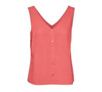 VERO MODA Damen Vmmymilo Sl V-Neck Shirt WVN Ga Top, Georgia Peach, S EU