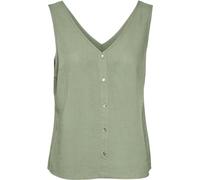 VERO MODA Damen Vmmymilo Sl V-Neck Shirt WVN Ga Top, Reseda, Small