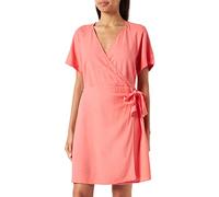 VERO MODA Damen Vmmymilo Wide Wrap Short Dress WVN Ga Wickelkleid, Georgia Peach, M EU
